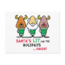 Santa's Lit for the Holidays Post Card