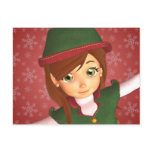 Santa's Little Elf Holiday Postcard