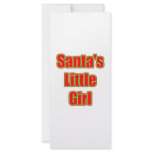 Santa's Little Girl rack cards
