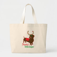 santas little helper tote bag