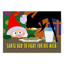Santa's Milk Cards