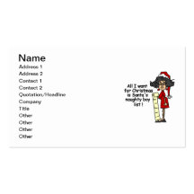 Santa's Naughty Boy List Business Card