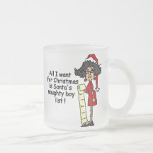 Santa's Naughty Boy List Coffee Mug