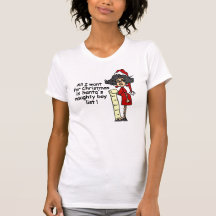 Santa's Naughty Boy List Tee Shirts