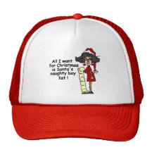 Santa's Naughty Boy List Trucker Hat