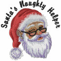 Santa's Naughty Helper embroidered shirts