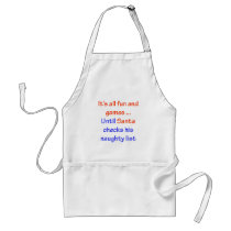 Santa's Naughty List Aprons