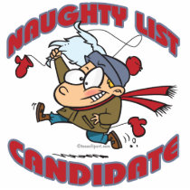 santas naughty list candidate cartoon photo cutout