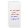 Santa's Naughty List Rack Card Template