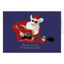 Santa's Other Gig Greeting Card