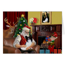 Santa's Papillon Card