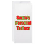 Santa's Personal Trainer Rack Card Template