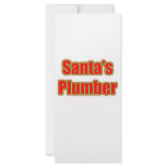 Santa's Plumber Rack Card Template