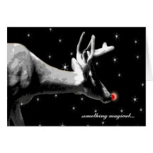 Santa's Reindeer/ Christmas Card