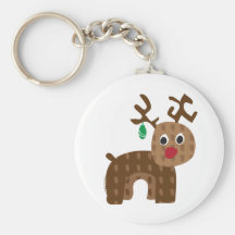 Santa's Reindeer Keychain