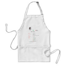 santas resume christmas apron
