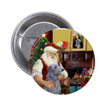 Santa's Scottsh Deerhound Pins