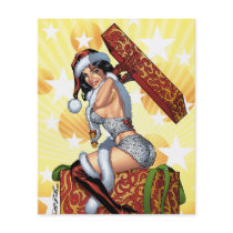 Santa's Sexy Christmas Present Pinup by Al Rio Flyer