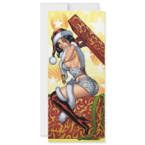 Santa's Sexy Christmas Present Pinup by Al Rio Announcement
