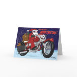 Santa's Sled Christmas Card