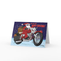 Santa's Sled Christmas Card