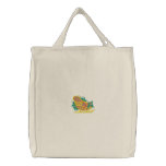 Santa's Sleigh embroidered bags