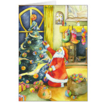 Santa's Special Christmas Cute Holiday Greetings Greeting Cards