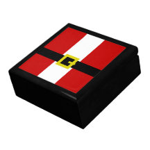 Santa's Suit Trinket Box