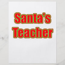 Santa's Teacher Flyer Design