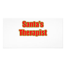 Santa's Therapist Photo Greeting Card