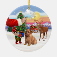 Santas Treat for his Norfolk Terrier Christmas Tree Ornaments