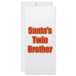 Santa's Twin Brother rack cards