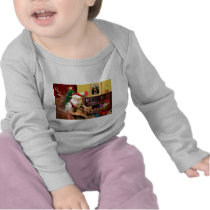 Santas Two Airedales T-shirts