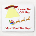 Santa's UFO Encounter Mouse Pad