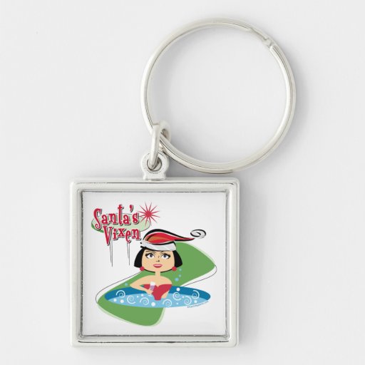 Santa's Vixen Key Chain