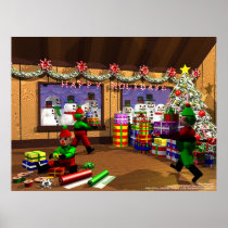 Santa's Warehouse Print