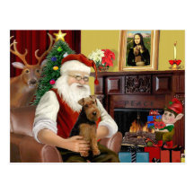 Santa's Welsh Terrier Post Cards