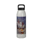 Santa's Workshop at the North Pole, Christmas Eve Reusable Water Bottles