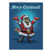 SANTASAURUS Card