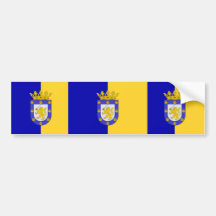 Santiago, Chile, Chile flag Bumper Sticker