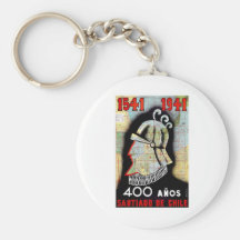 Santiago De Chile Key Chain