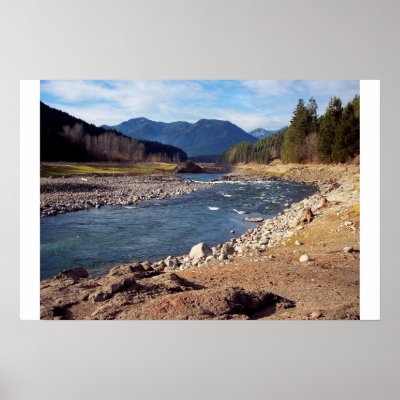 Santiam River Poster by emcubed48