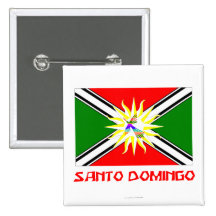 Santo Domingo flag with Name Button