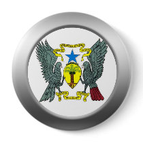 Santo Tomé & Príncipe Coat of Arms Buttons