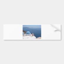 Santorini Bumper Sticker