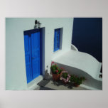 Santorini Doorstep Print