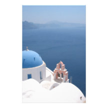 Santorini Greece Customised Stationery