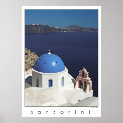 Santorini Greece Poster
