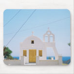 Santorini Island Greece Europe Church Mousepad