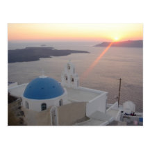 Santorini Sunset Post Cards